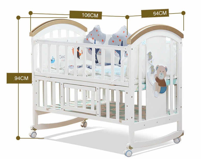 Baby Bed Crib Solid Wood Round Bed – TheTrendWillOut